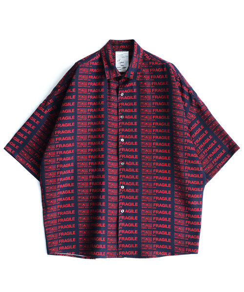SHAREEF(シャリーフ)の「FRAGILE ROGO S/S SHIRTS(シャツ/ブラウス・メンズ・ブラック/ネイビー/モカ・1/3/2)」の11枚目の写真