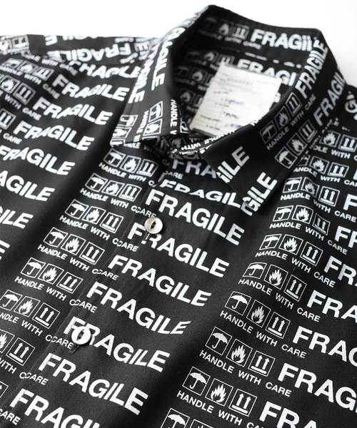 SHAREEF(シャリーフ)の「FRAGILE ROGO S/S SHIRTS(シャツ/ブラウス・メンズ・ブラック/ネイビー/モカ・1/3/2)」の9枚目の写真