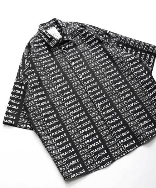 SHAREEF(シャリーフ)の「FRAGILE ROGO S/S SHIRTS(シャツ/ブラウス・メンズ・ブラック/ネイビー/モカ・1/3/2)」の18枚目の写真