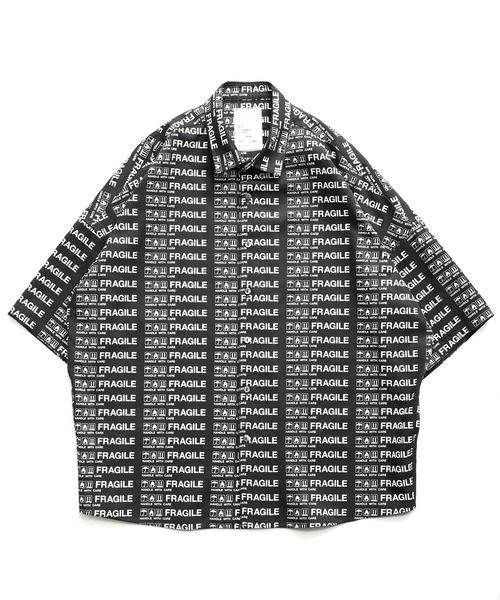 SHAREEF(シャリーフ)の「FRAGILE ROGO S/S SHIRTS(シャツ/ブラウス・メンズ・ブラック/ネイビー/モカ・1/3/2)」の16枚目の写真