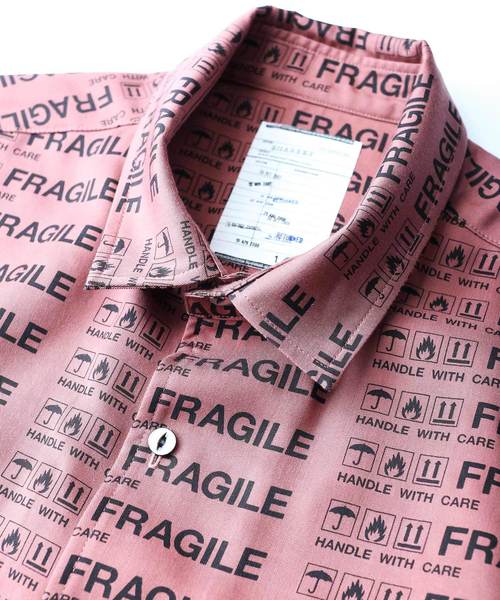SHAREEF(シャリーフ)の「FRAGILE ROGO S/S SHIRTS(シャツ/ブラウス・メンズ・ブラック/ネイビー/モカ・1/3/2)」の8枚目の写真
