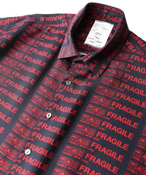 SHAREEF(シャリーフ)の「FRAGILE ROGO S/S SHIRTS(シャツ/ブラウス・メンズ・ブラック/ネイビー/モカ・1/3/2)」の19枚目の写真