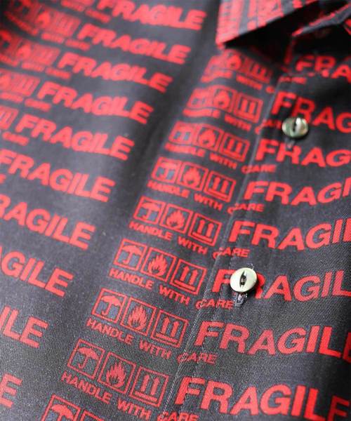 SHAREEF(シャリーフ)の「FRAGILE ROGO S/S SHIRTS(シャツ/ブラウス・メンズ・ブラック/ネイビー/モカ・1/3/2)」の15枚目の写真