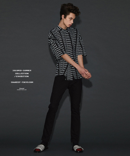 SHAREEF(シャリーフ)の「FRAGILE ROGO S/S SHIRTS(シャツ/ブラウス・メンズ・ブラック/ネイビー/モカ・1/3/2)」の6枚目の写真