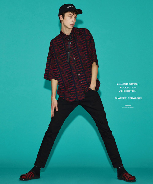SHAREEF(シャリーフ)の「FRAGILE ROGO S/S SHIRTS(シャツ/ブラウス・メンズ・ブラック/ネイビー/モカ・1/3/2)」の13枚目の写真