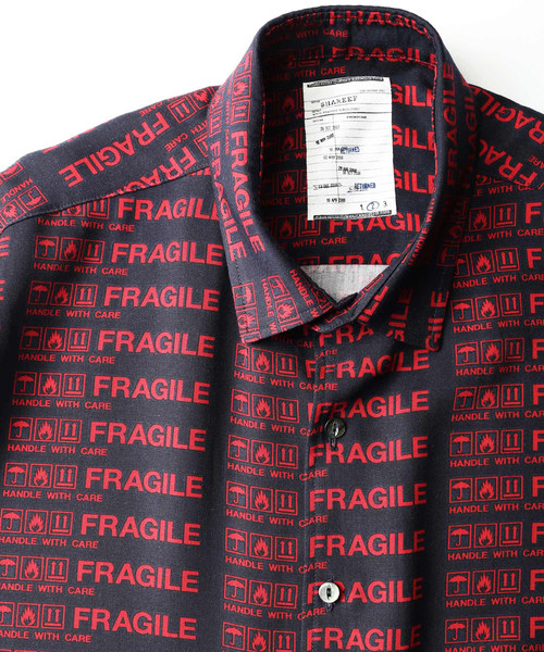 SHAREEF(シャリーフ)の「FRAGILE ROGO S/S SHIRTS(シャツ/ブラウス・メンズ・ブラック/ネイビー/モカ・1/3/2)」の21枚目の写真