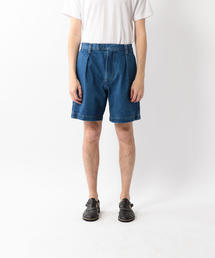 E.TAUTZ◆デニムパンツ/34/コットン/BLU/無地 E.TAUTZ イートウツ パンツ ツープリーツ デニム ブルー | BRAND
