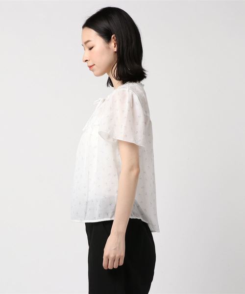 ehka sopo（エヘカソポ）の「小花柄ブラウス（シャツ/ブラウス・レディース・グリーン/キナリ・ﾌﾘ-）」の4枚目の写真