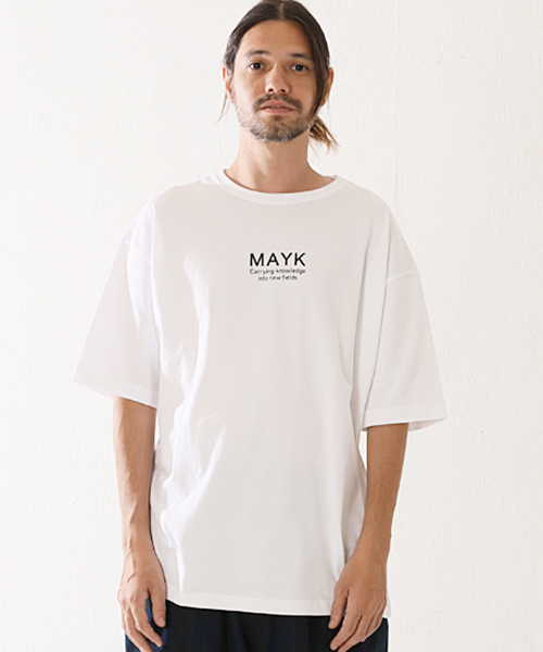 MAYK(メイク)の「mt5900-onktsn Tシャツ(Tシャツ/カットソー・メンズ・ホワイト・1/2)」の1枚目の写真