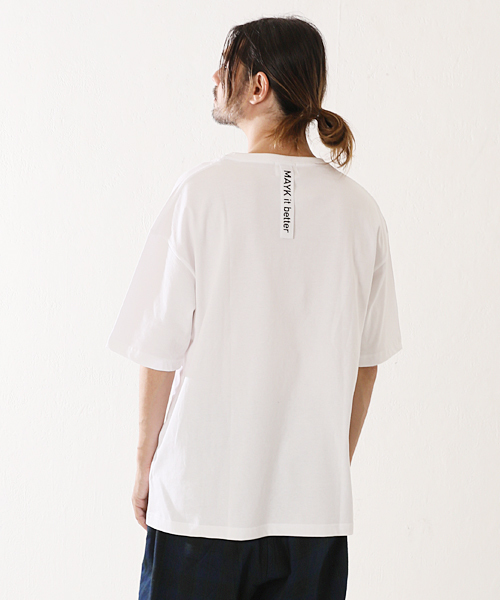MAYK(メイク)の「mt5900-onktsn Tシャツ(Tシャツ/カットソー・メンズ・ホワイト・1/2)」の5枚目の写真