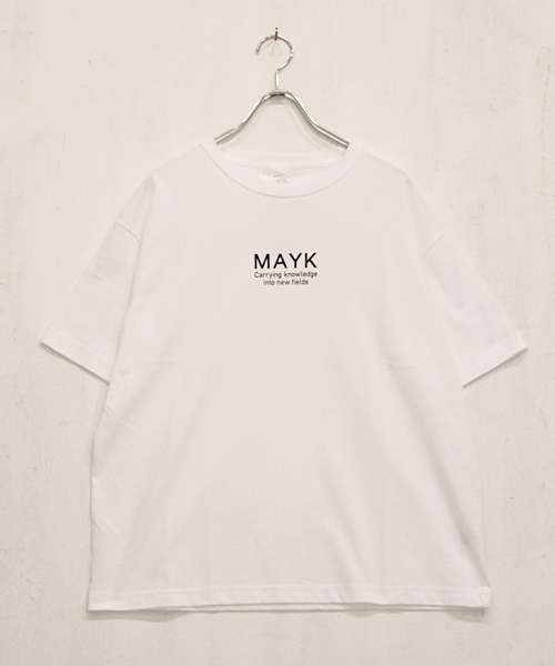 MAYK(メイク)の「mt5900-onktsn Tシャツ(Tシャツ/カットソー・メンズ・ホワイト・1/2)」の2枚目の写真