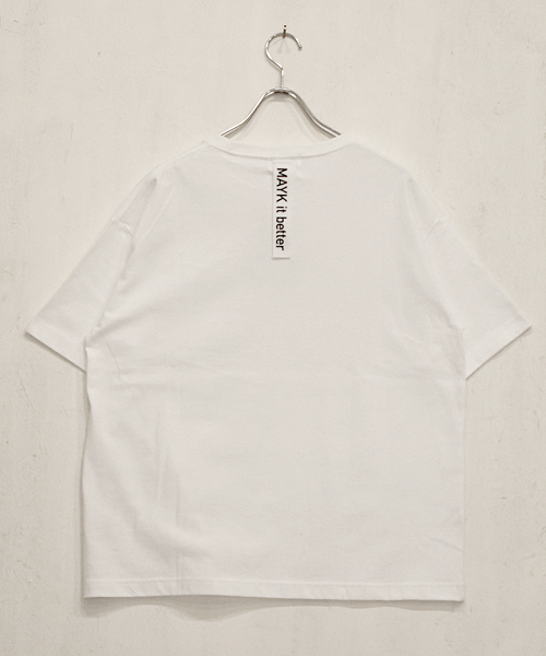 MAYK(メイク)の「mt5900-onktsn Tシャツ(Tシャツ/カットソー・メンズ・ホワイト・1/2)」の6枚目の写真