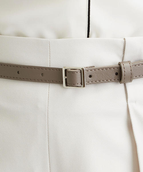 green label relaxing(グリーンレーベルリラクシング)の「CS ベルト デザイン ワイド パンツ(その他パンツ・レディース・ネイビー/オフホワイト/ケリー・40/38/36)」の12枚目の写真