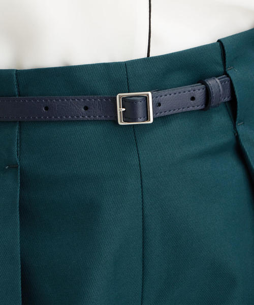 green label relaxing(グリーンレーベルリラクシング)の「CS ベルト デザイン ワイド パンツ(その他パンツ・レディース・ネイビー/オフホワイト/ケリー・40/38/36)」の14枚目の写真