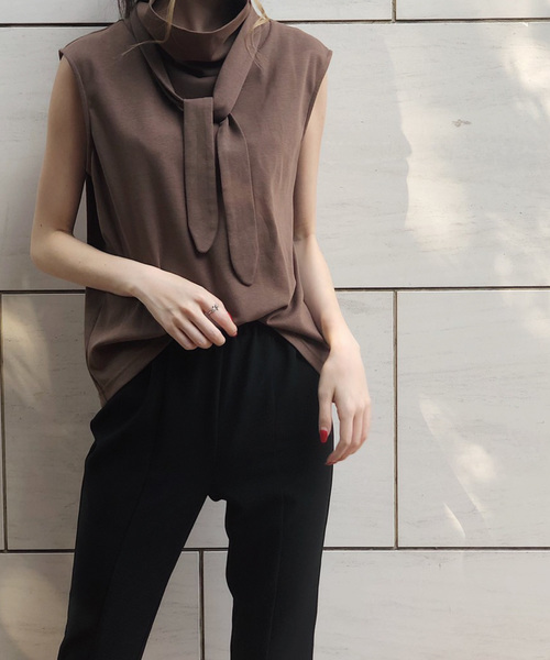 Banner Barrett(バナーバレット)の「タイトップス(Tシャツ/カットソー・レディース・アイボリー/ブラック/ブラウン・38)」の3枚目の写真