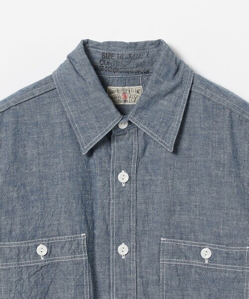 BEAMS BOY（ビームスボーイ）の「【別注】BUZZ RICKSON'S / シャンブレー ロングスリーブ シャツ（シャツ/ブラウス・レディース・ブルー系その他4・ONE SIZE）」の20枚目の写真