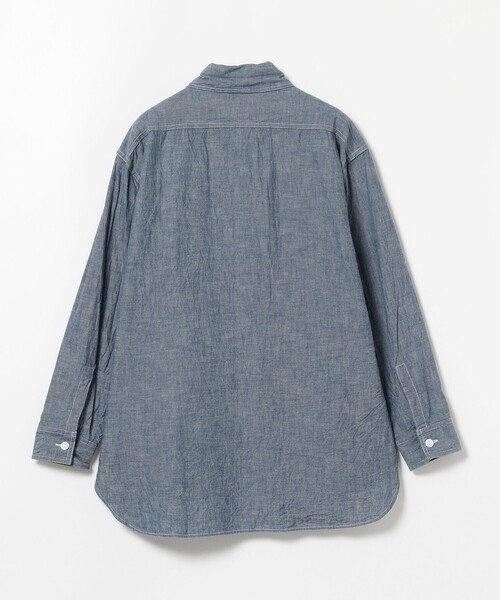 BEAMS BOY（ビームスボーイ）の「【別注】BUZZ RICKSON'S / シャンブレー ロングスリーブ シャツ（シャツ/ブラウス・レディース・ブルー系その他4・ONE SIZE）」の2枚目の写真