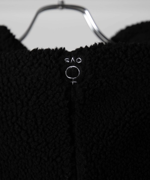 WEGO（ウィゴー）の「WEGO/ボアフリースビッグシルエットパーカー（ブルゾン・メンズ・ブラック/ライトベージュ・MEDIUM/LARGE）」の10枚目の写真