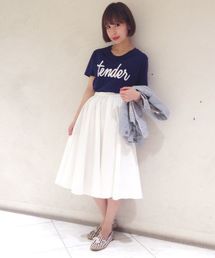 Another Edition | AE C/PU TUCK FLR SK(スカート)