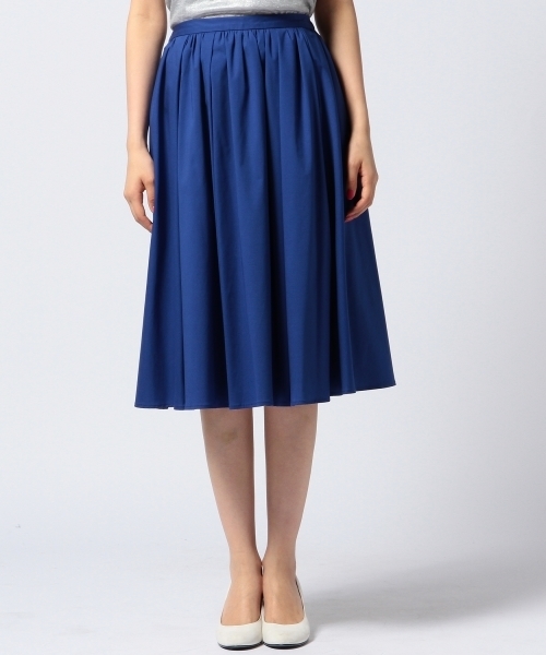 Another Edition（アナザーエディション）の「AE C/PU TUCK FLR SK（スカート・レディース・オフホワイト/コバルトブルー・フリー）」の5枚目の写真