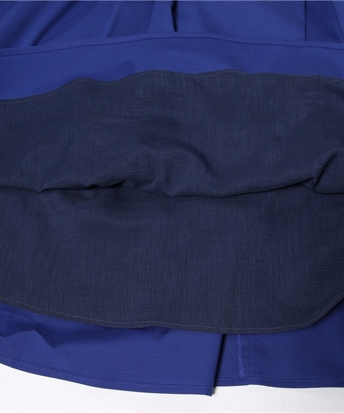 Another Edition（アナザーエディション）の「AE C/PU TUCK FLR SK（スカート・レディース・オフホワイト/コバルトブルー・フリー）」の9枚目の写真