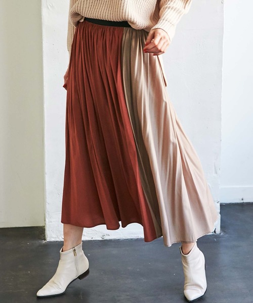 GeeRA(ジーラ)の「配色フレアースカート(スカート・レディース・ピンク/ライトブラウン・MEDIUM/LARGE/X-LARGE)」の11枚目の写真
