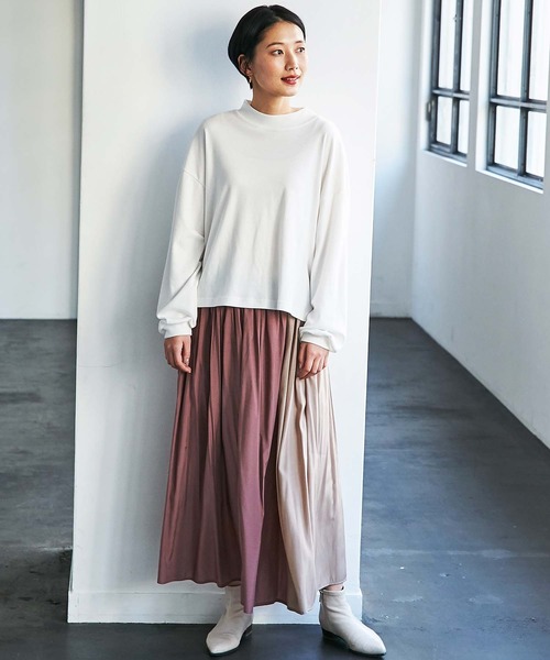 GeeRA(ジーラ)の「配色フレアースカート(スカート・レディース・ピンク/ライトブラウン・MEDIUM/LARGE/X-LARGE)」の16枚目の写真