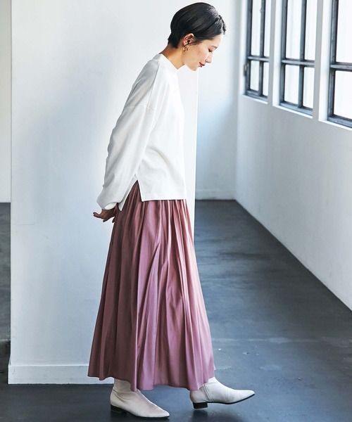 GeeRA(ジーラ)の「配色フレアースカート(スカート・レディース・ピンク/ライトブラウン・MEDIUM/LARGE/X-LARGE)」の17枚目の写真