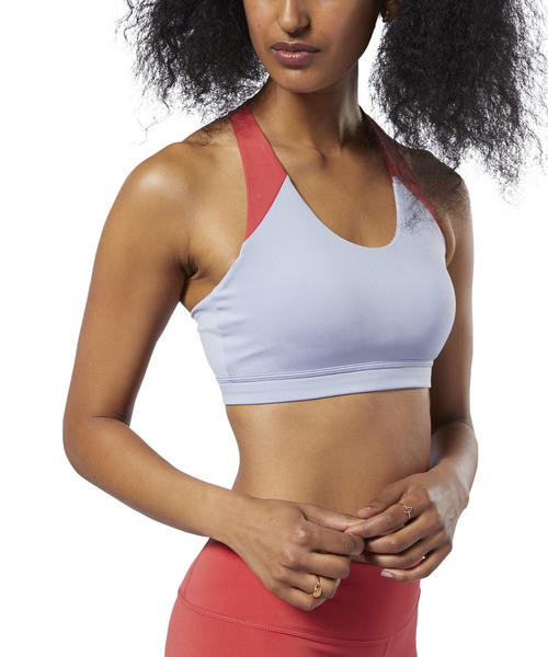 Reebok（リーボック）の「Workout Ready Medium-Impact パッド入りブラ（スポーツブラ・レディース・グレイッシュブルー/コバルトブルー・XX-SMALL/SMALL/X-SMALL/XXX-LARGE/LARGE/MEDIUM/X-LARGE/XX-LARGE）」の7枚目の写真