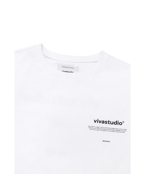 VIVASTUDIO（ビバスタジオ）の「ニューバイノーラルロングスリーブカットソー/ロングTシャツ（Tシャツ/カットソー・メンズ・ホワイト/ブラック/グレー・M）」の4枚目の写真
