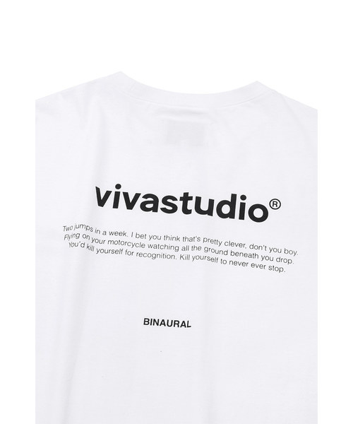 VIVASTUDIO（ビバスタジオ）の「ニューバイノーラルロングスリーブカットソー/ロングTシャツ（Tシャツ/カットソー・メンズ・ホワイト/ブラック/グレー・M）」の5枚目の写真