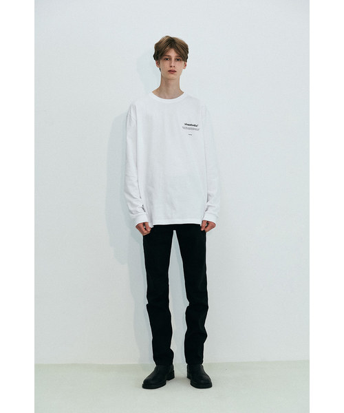 VIVASTUDIO（ビバスタジオ）の「ニューバイノーラルロングスリーブカットソー/ロングTシャツ（Tシャツ/カットソー・メンズ・ホワイト/ブラック/グレー・M）」の6枚目の写真