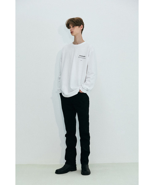 VIVASTUDIO（ビバスタジオ）の「ニューバイノーラルロングスリーブカットソー/ロングTシャツ（Tシャツ/カットソー・メンズ・ホワイト/ブラック/グレー・M）」の7枚目の写真