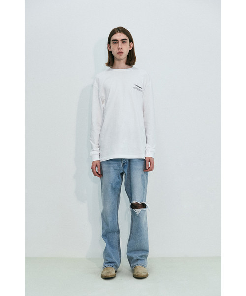 VIVASTUDIO（ビバスタジオ）の「ニューバイノーラルロングスリーブカットソー/ロングTシャツ（Tシャツ/カットソー・メンズ・ホワイト/ブラック/グレー・M）」の11枚目の写真