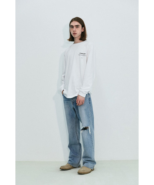 VIVASTUDIO（ビバスタジオ）の「ニューバイノーラルロングスリーブカットソー/ロングTシャツ（Tシャツ/カットソー・メンズ・ホワイト/ブラック/グレー・M）」の12枚目の写真