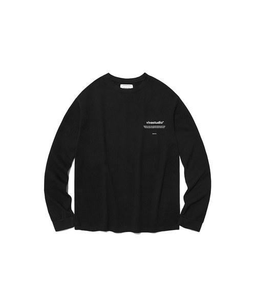VIVASTUDIO（ビバスタジオ）の「ニューバイノーラルロングスリーブカットソー/ロングTシャツ（Tシャツ/カットソー・メンズ・ホワイト/ブラック/グレー・M）」の15枚目の写真