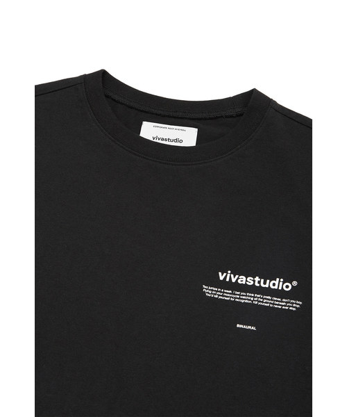 VIVASTUDIO（ビバスタジオ）の「ニューバイノーラルロングスリーブカットソー/ロングTシャツ（Tシャツ/カットソー・メンズ・ホワイト/ブラック/グレー・M）」の16枚目の写真