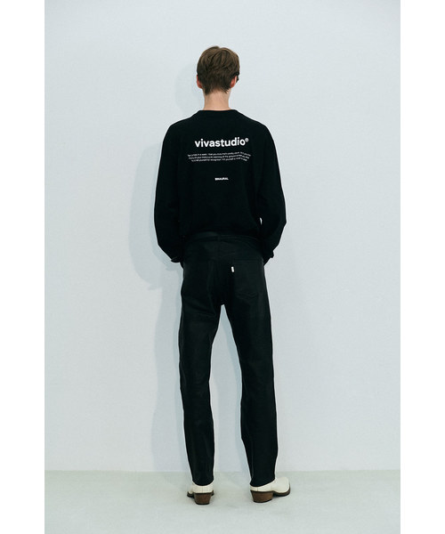 VIVASTUDIO（ビバスタジオ）の「ニューバイノーラルロングスリーブカットソー/ロングTシャツ（Tシャツ/カットソー・メンズ・ホワイト/ブラック/グレー・M）」の20枚目の写真