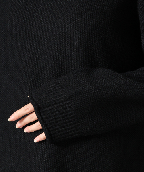 LOWRYS FARM（ローリーズファーム）の「５Ｇカノコクループルオーバー　854974（ニット/セーター・レディース・ブラック/ブラウン/アイボリー/ミント・FREE）」の14枚目の写真