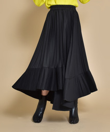SVEC（シュベック）の「アシンメトリー フレア ロング ヘムプリーツ スカート（スカート）」