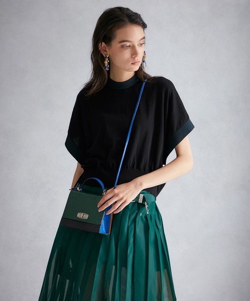 TOGA PULLA（トーガ　プルラ）の「【TOGA PULLA(トーガプルラ)】レザーショルダーバッグ TP01-AG291（ショルダーバッグ・レディース・マルチ/ブラック・FREE）」の11枚目の写真