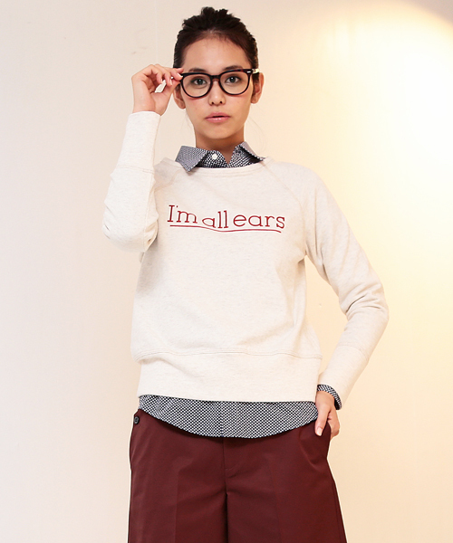 B:MING by BEAMS(ビーミングバイビームス)の「□B ビーミング by ビームス / 裏毛プリントプルオーバー(スウェット・レディース・ホワイト系その他/グレー/ネイビー・ONE SIZE)」の2枚目の写真