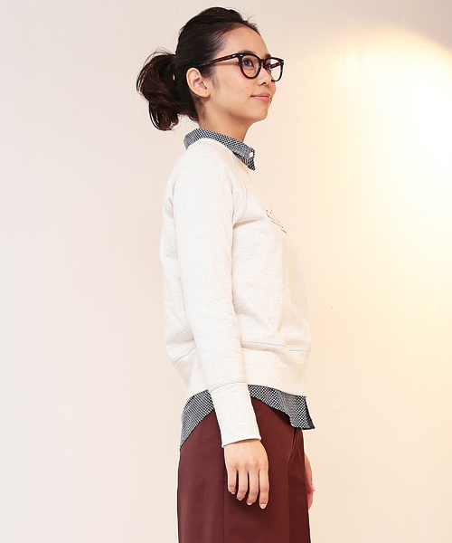 B:MING by BEAMS(ビーミングバイビームス)の「□B ビーミング by ビームス / 裏毛プリントプルオーバー(スウェット・レディース・ホワイト系その他/グレー/ネイビー・ONE SIZE)」の15枚目の写真