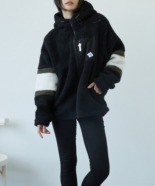 VIBGYOR（ヴィブジョー）の「VIBGYOR Select/ボアZIPパーカー(BL)（マウンテンパーカー・レディース・ホワイト/ブラック/ダークグリーン/ベージュ/カーキ/その他2/その他3/パープル系その他/キャメル/ブラウン系その他/ブラック系その他/ベージュ系その他/その他1/ホワイト系その他/ブラウン系その他2/その他4/その他5・MEDIUM/LARGE/X-LARGE）」の15枚目の写真
