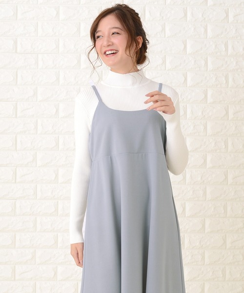 Lace Ladies(レースレディース)の「ノースリーブ ゆったりロングキャミワンピース(ワンピース・レディース・ブラック/ネイビー/グレー・M/L/XL)」の17枚目の写真