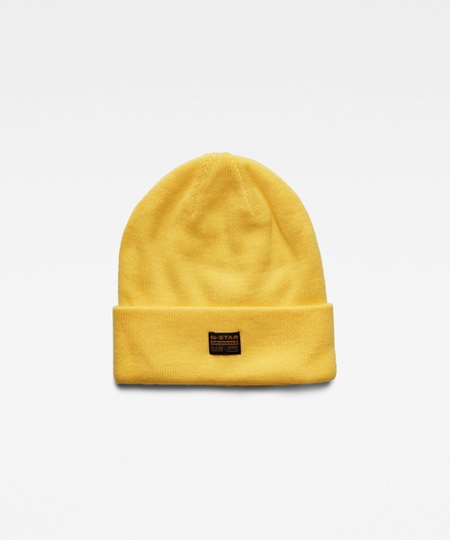 G-STAR（ジースター）の「Effo Beanie Long（ニットキャップ/ビーニー・メンズ・ライトイエロー・ONE SIZE）」の2枚目の写真
