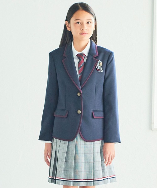 CHOPIN ショパン グレンチェックパンツスーツ150 女の子 卒業式 卒服 中学受験 卒業式 卒服 】パイピングジャケットスーツ（ジュニア/150