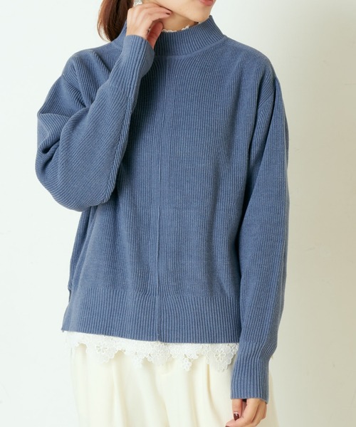 PUAL CE CIN(ピュアルセシン)の「レースインナー プルオ―バー(Tシャツ/カットソー・レディース・ブラック/グレー/オートミール・FREE)」の13枚目の写真