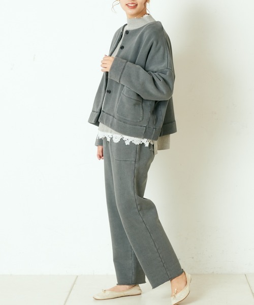 PUAL CE CIN(ピュアルセシン)の「レースインナー プルオ―バー(Tシャツ/カットソー・レディース・ブラック/グレー/オートミール・FREE)」の4枚目の写真