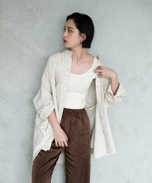 Aunt Marie's | AUNT MARIE'S バンドカラールーズシャツ(シャツ/ブラウス)